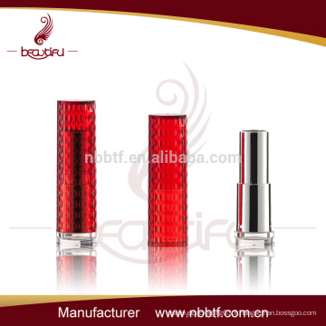 Tube rond en plastique à base de rouge à lèvres bon marché de haute qualité